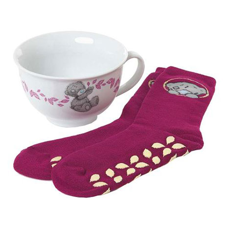 Soup Mug and Slipper Socks Me to You Bear Gift Set £8.40